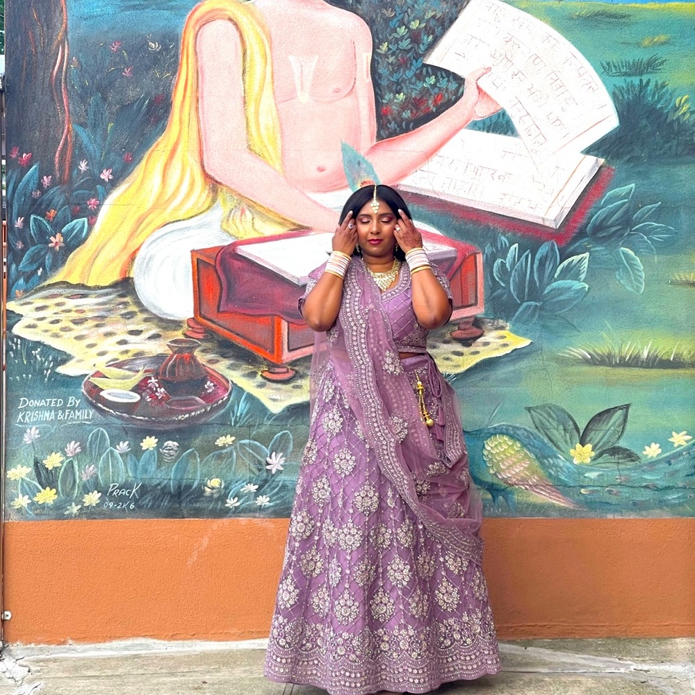 Lavender color Lehenga/3 piece set
